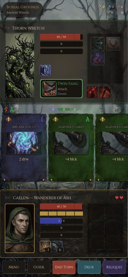 Combat — chaining runes mid-turn